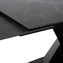 Cargar imagen en el visor de la galería, Mesa Comedor Valeri Extensible Negro 160 x 90 x 74
