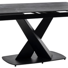 Cargar imagen en el visor de la galería, Mesa Comedor Valeri Extensible Negro 160 x 90 x 74
