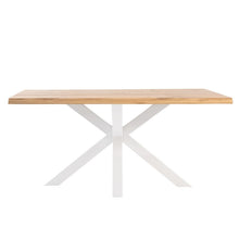 Cargar imagen en el visor de la galería, Mesa de Comedor Grace Madera de Roble Blanca 200 x 100 x 75
