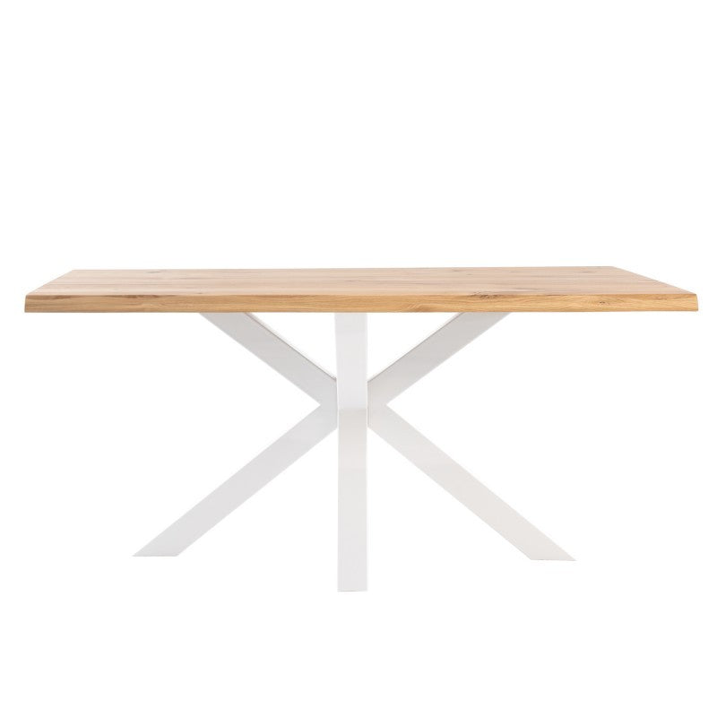 Mesa de Comedor Grace Madera de Roble Blanca 200 x 100 x 75