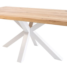 Cargar imagen en el visor de la galería, Mesa de Comedor Grace Madera de Roble Blanca 200 x 100 x 75
