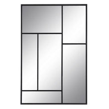 Cargar imagen en el visor de la galería, Espejo Ventana Metal Negro 60 x 90
