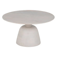 Cargar imagen en el visor de la galería, Mesa de Centro Blanco Mango 84 x 84 x 47
