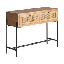 Cargar imagen en el visor de la galería, Consola Zetel Natural Madera de Mango 100 x 35 x 80
