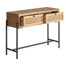 Cargar imagen en el visor de la galería, Consola Zetel Natural Madera de Mango 100 x 35 x 80
