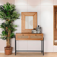 Cargar imagen en el visor de la galería, Consola Zetel Natural Madera de Mango 100 x 35 x 80
