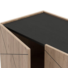 Cargar imagen en el visor de la galería, Mueble de TV Sander Natural Negro 180 x 41 x 52
