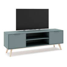 Cargar imagen en el visor de la galería, Mueble de TV Vittorio Verde Kaki 140 x 40 x 53
