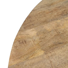 Cargar imagen en el visor de la galería, Mesa Comedor Madera de Mango Natural y Negro 130 x 130 x 77
