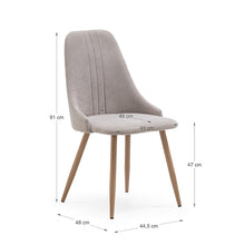 Cargar imagen en el visor de la galería, Silla Josefina Beige - Set de 4
