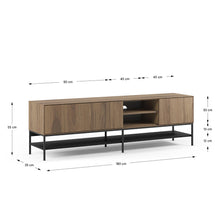 Cargar imagen en el visor de la galería, Mueble de TV Amira Roble 180 x 35 x 55
