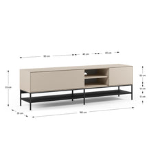Cargar imagen en el visor de la galería, Mueble de TV Amira Crema 180 x 35 x 55
