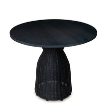 Cargar imagen en el visor de la galería, Mesa Comedor Chiara Ratan Negro 90 x 90 x 75
