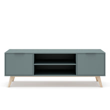 Cargar imagen en el visor de la galería, Mueble de TV Vittorio Verde Kaki 140 x 40 x 53
