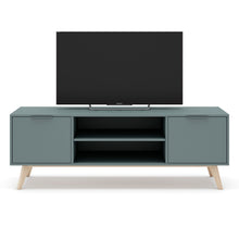 Cargar imagen en el visor de la galería, Mueble de TV Vittorio Verde Kaki 140 x 40 x 53
