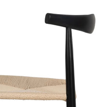 Cargar imagen en el visor de la galería, Silla Negro Madera Fibra 53 x 47 x 77 Set de 2
