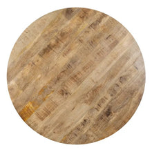 Cargar imagen en el visor de la galería, Mesa Comedor Madera de Mango Natural y Negro 130 x 130 x 77
