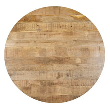 Cargar imagen en el visor de la galería, Mesa Comedor Madera de Mango Natural y Negro 150 x 150 x 77
