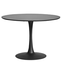 Cargar imagen en el visor de la galería, Mesa de Comedor Redonda Negro Metal 110 x 110 x 75
