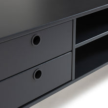 Cargar imagen en el visor de la galería, Mueble de TV Liam Gris Oscuro 180 x 37 x 48
