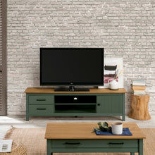 Cargar imagen en el visor de la galería, Mueble de TV Oscar Verde Natural 158 x 40 x 47
