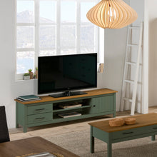 Cargar imagen en el visor de la galería, Mueble de TV Oscar Verde Natural 158 x 40 x 47
