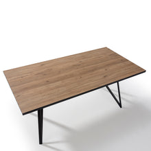 Cargar imagen en el visor de la galería, Mesa de Comedor Idara Natural Negro Metal 180 x 90 x 76
