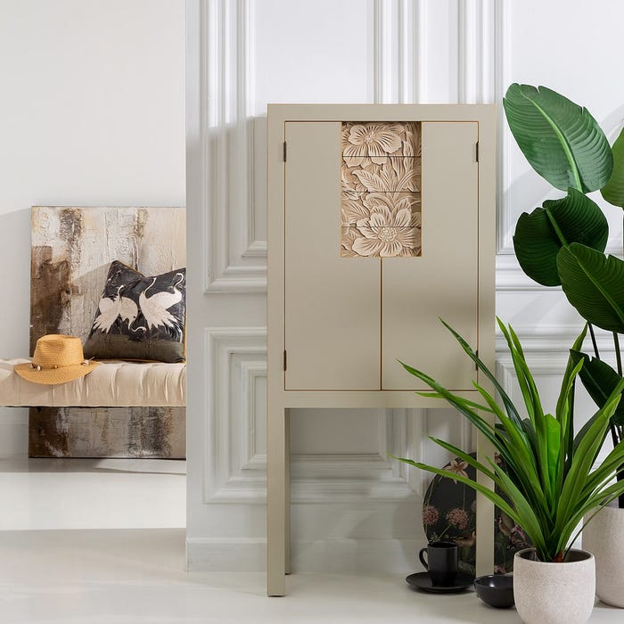 Armario Cabinet Oriental Chic Taupe