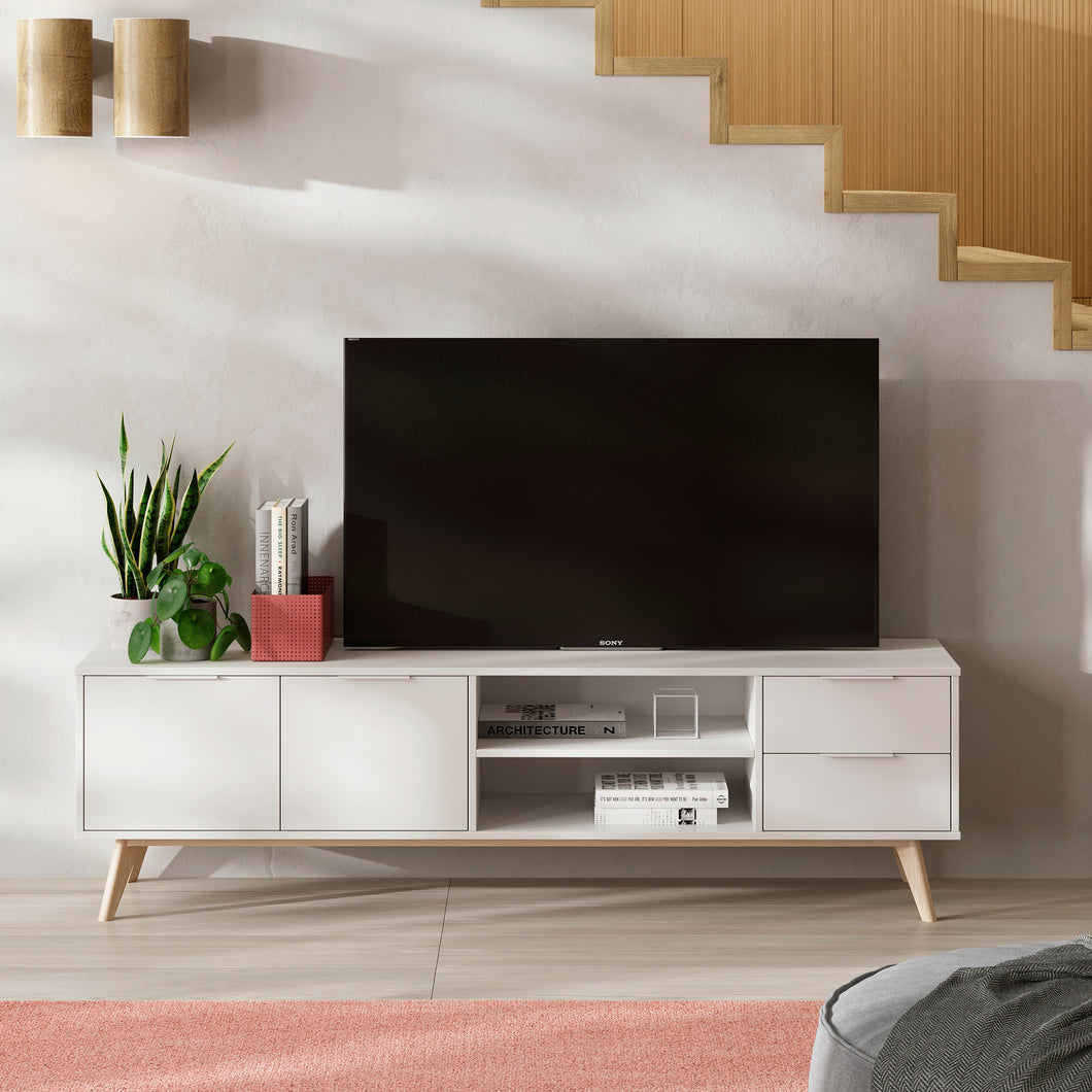 Mueble de TV Denise Blanco 180 x 40 x 53