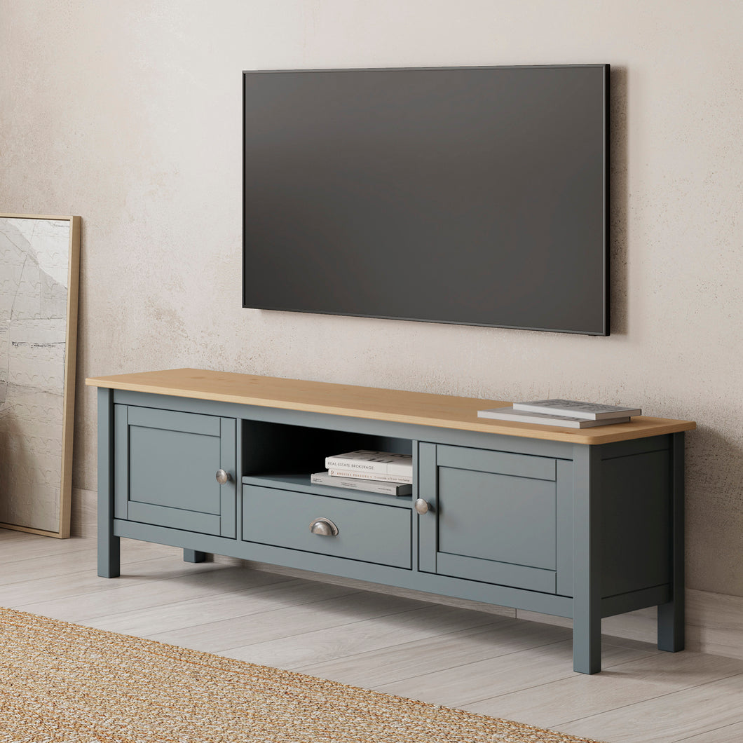 Mueble de TV Lorenzo Verde Kaki 158 x 40 x 53