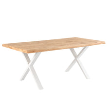 Cargar imagen en el visor de la galería, Mesa Comedor Lavinia Madera de Roble Blanco 140 x 90 x 74
