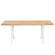 Cargar imagen en el visor de la galería, Mesa Comedor Lavinia Madera de Roble Blanco 140 x 90 x 74
