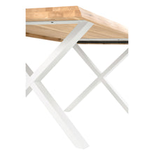 Cargar imagen en el visor de la galería, Mesa Comedor Lavinia Madera de Roble Blanco 140 x 90 x 74
